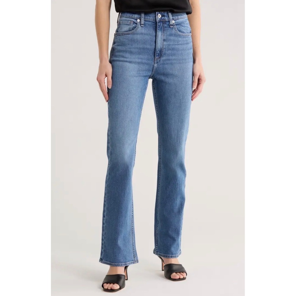 Rag & Bone Piper Mid-Rise Wide Leg Bootcut Jeans Allie Wash 29